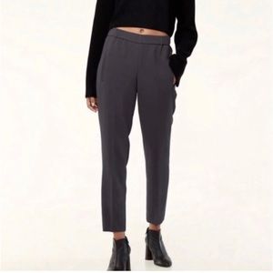 Aritzia Wilfred Darontal Black Elastic Waist Pants, Size 4